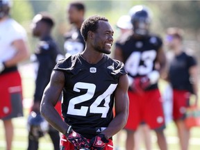 Ottawa Redblacks defensive back Jerrell Gavins was out of the lineup with an undisclosed lower body injury.