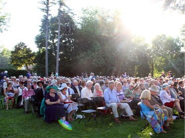 A crowd of about 300 gathered at the official residence of the Italian ambassador for a garden party and outdoor concert held Tuesday, July 5, 2016, in support of Friends of the National Arts Centre Orchestra.