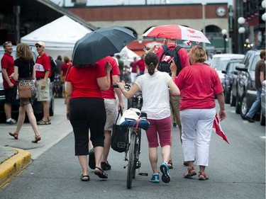 Canada Day festivities in downtown Ottawa, Friday July 1, 2016.