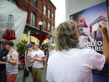 Canada Day festivities in downtown Ottawa, Friday July 1, 2016.