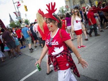 Canada Day festivities in downtown Ottawa, Friday July 1, 2016.