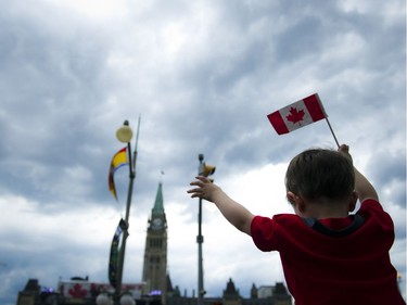 Canada Day festivities in downtown Ottawa, Friday July 1, 2016.