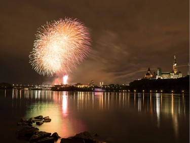 Canada Day fireworks.