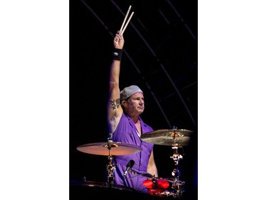 Chad Smith of the Red Hot Chili Peppers performs at Ottawa Bluesfest.