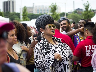 China Doll in the crowd watching The Lionyls.