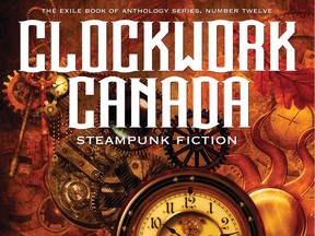 The cover of Clockword Canada, the anthology in which Kate Heartfield's story, The Seven O'Clock Man, appears.