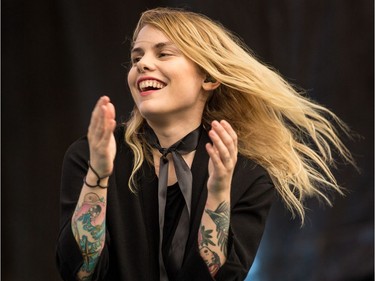 Coeur de Pirate, the solo project of singer-songwriter Beatrice Martin, performed on the City Stage.
