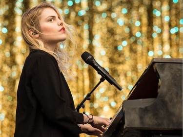 Coeur de Pirate, the solo project of singer-songwriter Beatrice Martin, performed on the City Stage.