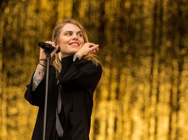 Coeur de Pirate, the solo project of singer-songwriter Beatrice Martin, performed on the City Stage.