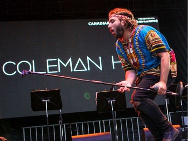 Coleman Hell performing on the Monster stage.