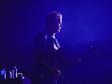 Duran Duran bass player John Taylor performs on the City stage.