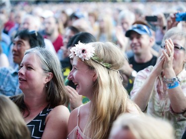 Fans in the crowd at Brian Wilson's Pet Sounds 50th anniversary tour stop at the Ottawa Jazz Festival.