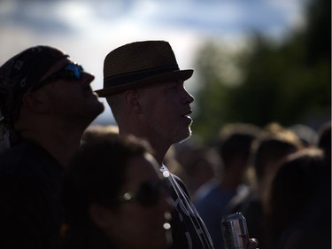 Fans watching Steve Hill at Blacksheep Stage at Bluesfest Sunday July 10, 2016.