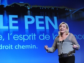 French far-right party Front national (FN) president Marine Le Pen: Her party can only benefit from the attacks in France.