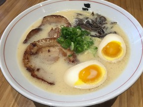 Tonkotsu ramen at Sansotei Ramen on Bank Street.