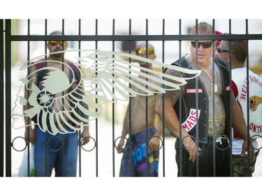 Hells Angels members from across the country were at the Hells Angels Canada Run annual convention taking place at the Carlsbad Springs Clubhouse Saturday July 23, 2016.   Ashley Fraser/Postmedia