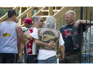 Hells Angels members from across the country were at the Hells Angels Canada Run annual convention taking place at the Carlsbad Springs Clubhouse Saturday July 23, 2016.   Ashley Fraser/Postmedia