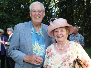 Jim Nininger and Patti Blute were out to support the Friends of the National Arts Centre Orchestra at a garden party hosted by the Italian ambassador at his official residence in Gatineau on Tuesday, July 5, 2016.