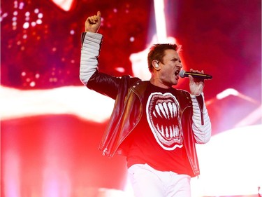 Duran Duran lead singer Simon Le Bon performs on the City stage at Ottawa Bluesfest on Saturday, July 16, 2016.