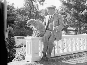 The former prime minister had a close bond with his dog, Pat.