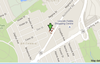 The arrow on a Google map shows the location of Winthrop Private in Ottawa.