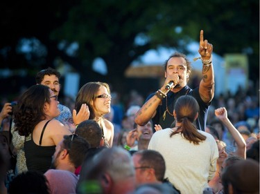 Michael Franti at the Ottawa Jazz Festival.