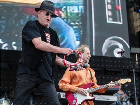 Micky Dolenz, left, and  Peter Tork of The Monkees performing at Ottawa Bluesfest on Thursday, July 14, 2016.