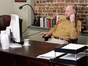 Leonard Lee, founder and Chairman of the Board, Lee Valley Tools, President, Canica Design, and Publisher, Algrove Publishing, in his office at Canica Design, in Almonte in 2005. Photo by JANA CHYTILOVA