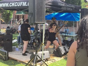 Ottawa punks descended on McNabb Park Saturday for the city's first S.O.T.O. (Sitting On The Outside) fest, featuring local band DOXX among others.