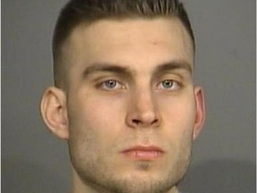 Michael Wiwczaruk (above) alleges he spent 12 days in the dirty segregation cell after as many as 10 correctional officers repeatedly choked, kicked and hit him after he spat at a correctional officer and refused to follow orders at the Ottawa-Carleton Detention Centre in May 2014.