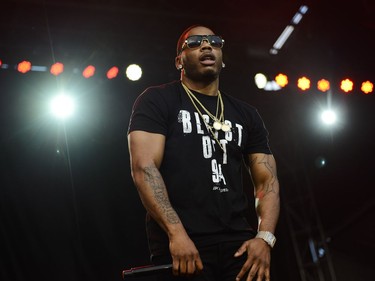Rapper Nelly performs on the Claridge Homes Stage.