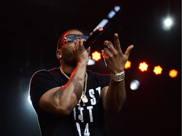 Rapper Nelly performs on the Claridge Homes Stage.