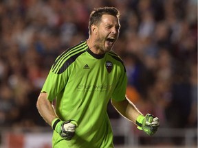 Ottawa Fury FC goalkeeper Romuald Peiser, seen in a file photo, was handed a red card in the opening minutes of the 2016 fall season.
