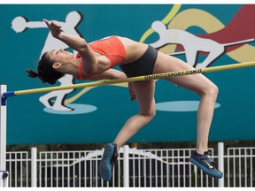 Russia's Maria Kuchina clears the bar competing in the Russian Athletics Cup, at Zhukovsky, outside Moscow, Russia, Thursday, July 21, 2016. Russia lost its appeal Thursday against the Olympic ban on its track and field athletes.