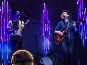 The Lumineers performing on the City Stage at Ottawa Bluesfest on Saturday, July 9, 2016.