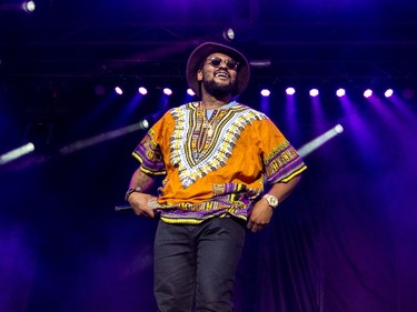 Schoolboy Q performing on the Claridge Homes Stage at Ottawa Bluesfest. Thursday July 7, 2016.