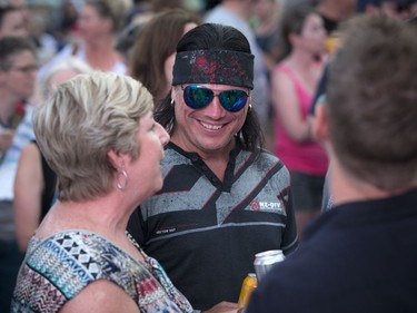 Sen. Patrick Brazeau in the crowd at the Bryan Ferry show.