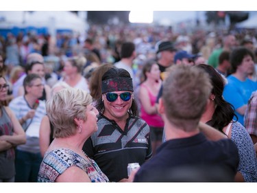 Sen. Patrick Brazeau in the crowd at the Bryan Ferry show.