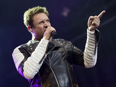 Simon Le Bon of Duran Duran on the City stage.