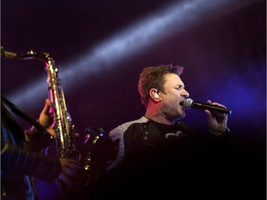 Simon Le Bon of Duran Duran on the City stage.