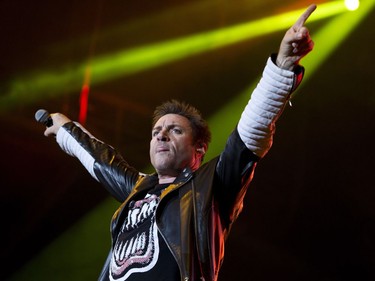 Simon Le Bon of Duran Duran on the City stage.