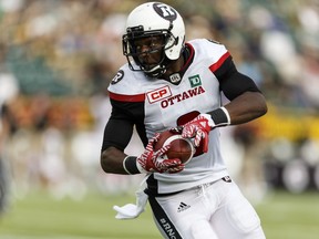 Ernest Jackson is amazed by 41-year-old Redblacks quarterback Henry Burris. "The other day, he dislocated my finger throwing a ball. I was like, ‘How’s he still slinging a ball that hard?’ ''