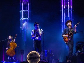 The Lumineers performing on the City Stage at Ottawa Bluesfest in 2016.