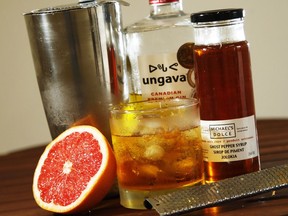 Spicy and sweet Ghost Pepper Syrup that's made in Ottawa, Ungava gin made with Canadian botanicals, and a dusting of grapefruit zest make a hot new cocktail that's taking Ottawa by storm.