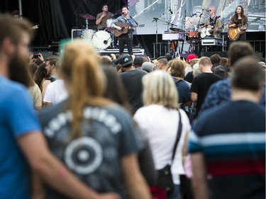 The Paper Kites performing on the Monster Energy stage.