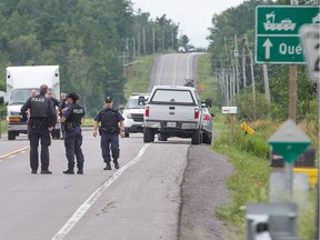 The scene of a single vehicle fatal rollover with a male driver the only victim located in a corn field along Galetta Side Rd just slightly west of Woodkilton Rd.