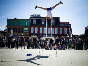 A street performance in the ByWard Market on April 16, 2016.