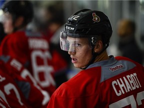 Thomas Chabot at the Ottawa Senators development camp held at Kanata Recreational Complex on Saturday, July 2, 2016.