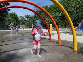 Splash pads and pools will be busy Thursday. All the beaches are also open.