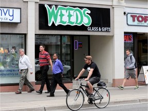 Weeds Glass & Gifts on Bank Street in Ottawa.